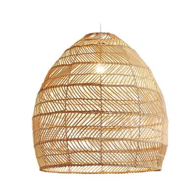 Wabi-Sabi rattan weaving pendant light factory, SOURICNG AGENT in Zhongshan-P3007