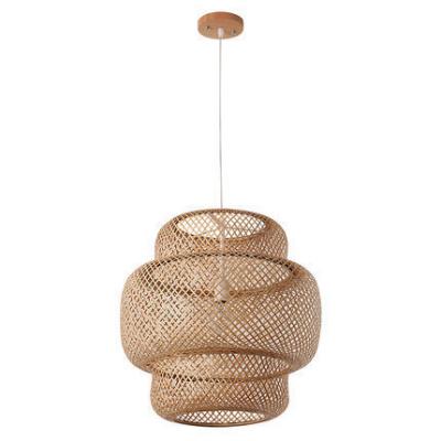 Wabi-Sabi rattan weaving hanging light factory, SOURICNG AGENT in Zhongshan-P3008